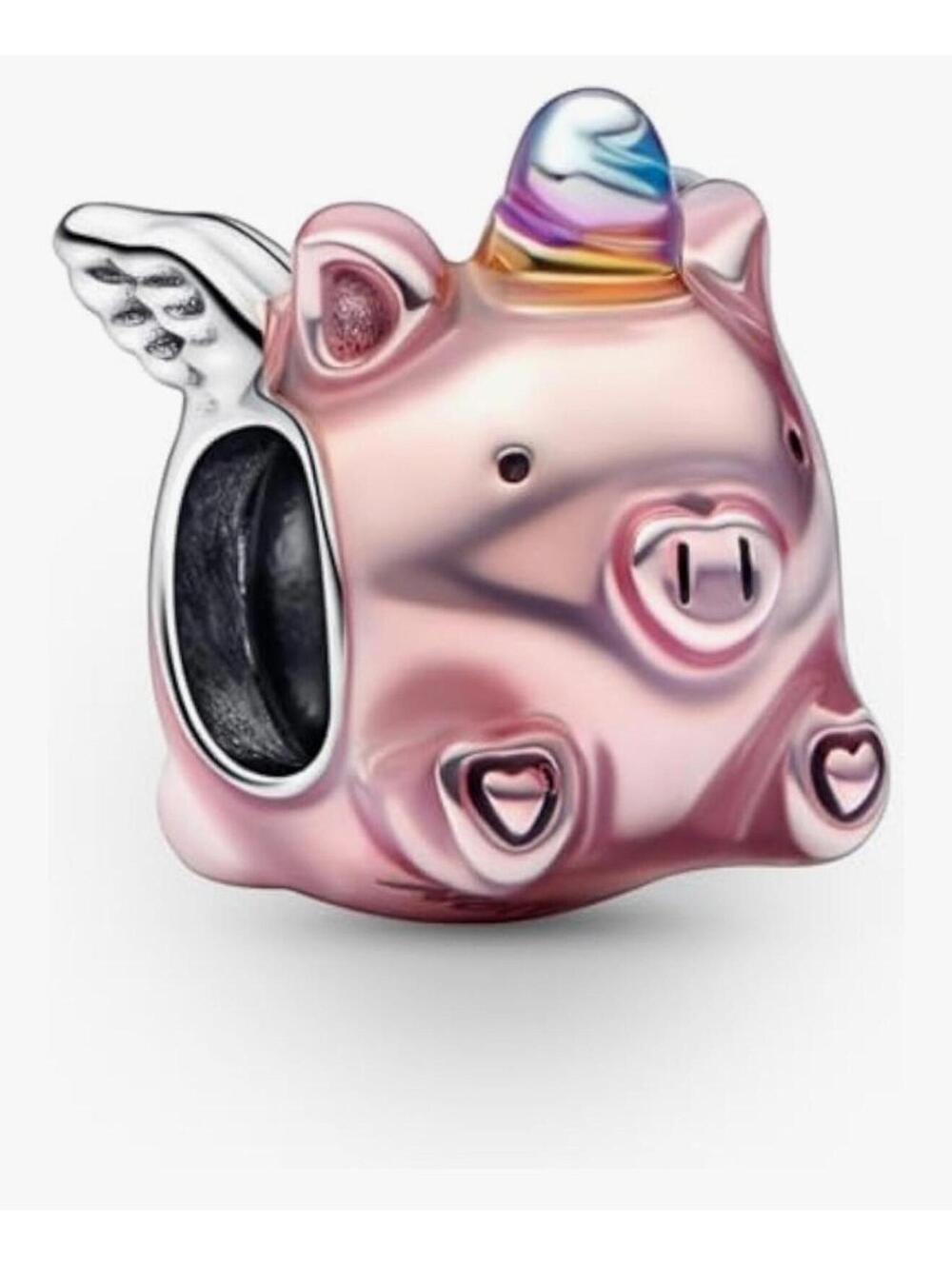 Pandora charm flying unicorn pig
